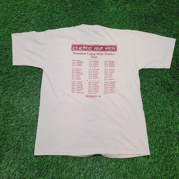 VTG 1995 Hootie & the Blowfish T-Shirt Mens L/XL Cracked Rear View Tour - Picture 6 of 13